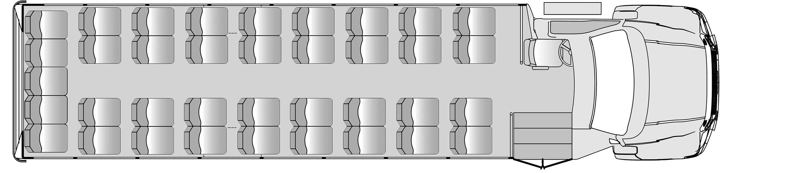 37 Passenger Plus Driver Floorplan Image